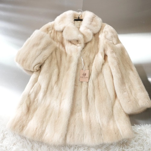 Pearl mink fur coat women - fur, women's
